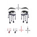 Leg Avenue | Маска зі страз Possessed face jewels sticker Leg Avenue. Ціна 1098 грн. Фото: 1