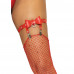 Leg Avenue | Подвязки для чулок Street Chic Leg Avenue, с бантиком и подвеской, красные, One Size. Ціна 1056 грн. Фото: 5