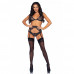 Leg Avenue | Сексуальний комплект мереживний з поясом для панчіх, зі стразами Leg Avenue Rhinestone чорний. Ціна 2379 грн. Фото: 2