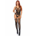Leg Avenue | Leg Avenue Jacquard net bodystocking OS Black. Цена 798 грн. Фото: 1
