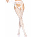 Leg Avenue | Leg Avenue Heart net suspender hose OS White. Ціна 869 грн. Фото: 4