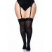Leg Avenue | Leg Avenue Nylon Thigh Highs + PLUS SI Black. Цена 299 грн. Фото: 3
