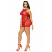 Leg Avenue | Leg Avenue Rhinestone halter mini dress OS Red. Ціна 1308 грн. Фото: 8