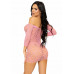 Leg Avenue | Leg Avenue Heart net mini dress OS Pink. Ціна 1240 грн. Фото: 1