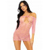 Leg Avenue | Leg Avenue Heart net mini dress OS Pink. Ціна 1240 грн. Фото: 3