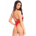 Leg Avenue | Leg Avenue Floral lace thong teddy OS Red. Ціна 985 грн. Фото: 1