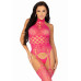 Leg Avenue | Leg Avenue High neck lace bodystocking Raspberry O/S. Ціна 891 грн. Фото: 4