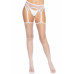 Leg Avenue | Leg Avenue Net stockings with garter belt White O/S. Ціна 869 грн. Фото: 2
