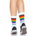 Leg Avenue | Leg Avenue Pride crew socks Rainbow. Цена 389 грн. Фото: 3
