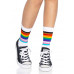 Leg Avenue | Leg Avenue Pride crew socks Rainbow. Цена 389 грн. Фото: 2