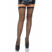 Leg Avenue | Чулки-сетка со швом сзади Leg Avenue Bow back seam thigh highs One size Black, атласный бант. Цена 619 грн. Фото: 1
