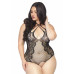 Leg Avenue | Leg Avenue Net and lace crotchless teddy Black 1X-2X. Цена 985 грн. Фото: 2