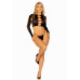 Leg Avenue | Комплект Leg Avenue Long sleeve crop top & string Black One Size. Ціна 1389 грн. Фото: 5