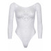 Leg Avenue | Боди Leg Avenue Snap crotch thong back teddy White M/L. Цена 1 499 грн. Фото: 2