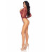 Leg Avenue | Боди Leg Avenue Crystalized fishnet bodysuit Burgundy One Size. Цена 1 579 грн. Фото: 6