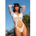 Leg Avenue | Боди Leg Avenue Top bodysuit with thong back White. Цена 1 629 грн. Фото: 4