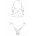 Leg Avenue | Комплект Leg Avenue Open cup bra and pearl panty White. Цена 1 512 грн. Фото: 4