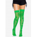 Leg Avenue | Чулки Leg Avenue 420 Net thigh highs Green. Ціна 689 грн. Фото: 3