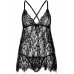 Leg Avenue | Пеньюар Leg Avenue Floral lace babydoll & string Black M. Цена 2 189 грн. Фото: 2