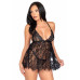 Leg Avenue | Пеньюар Leg Avenue Floral lace babydoll & string Black M. Цена 2 189 грн. Фото: 4