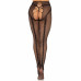 Leg Avenue | Чулки Leg Avenue Crotchless Net Tights with Heart Backseam Black One Size. Цена 929 грн. Фото: 2