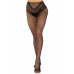 Leg Avenue | Чулки Leg Avenue Crotchless Net Tights with Heart Backseam Black One Size. Цена 929 грн. Фото: 1
