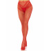 Leg Avenue | Чулки Leg Avenue Crotchless Net Tights with Heart Backseam Red One Size. Цена 755 грн. Фото: 1