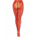 Leg Avenue | Чулки Leg Avenue Crotchless Net Tights with Heart Backseam Red One Size. Цена 755 грн. Фото: 5