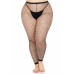 Leg Avenue | Чулки Leg Avenue Industrial Net footless tights Black 1X/2X. Ціна 499 грн. Фото: 1