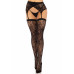 Leg Avenue | Чулки Leg Avenue Leg Avenue Lace thigh highs & garterbelt Black One Size. Цена 874 грн. Фото: 1