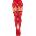 Leg Avenue | Чулки Leg Avenue Leg Avenue Lace thigh highs & garterbelt Red One Size. Цена 1 029 грн. Фото: 3