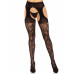 Leg Avenue | Чулки Leg Avenue Eyelet lace suspender hose Black One Size. Ціна 929 грн. Фото: 3