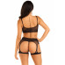 Leg Avenue | Комплект Leg Avenue Top and garter harness Black One Size. Цена 755 грн. Фото: 2