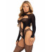 Leg Avenue | Бодистокинг Leg Avenue Bodystocking with cutout teddy Black One Size. Цена 1 265 грн. Фото: 3