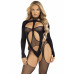 Leg Avenue | Бодистокинг Leg Avenue Bodystocking with cutout teddy Black One Size. Цена 1 265 грн. Фото: 2