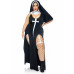 Leg Avenue | Костюм монашки-грешницы Leg Avenue Sultry Sinner 1X-2X, платье, головной убор, воротник. Цена 3 203 грн. Фото: 4