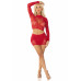 Leg Avenue | Комплект Leg Avenue Rhinestone Crop Top and Mini Skirt One Size, Red. Ціна: 1529 грн. Фото: 3