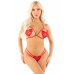 Leg Avenue | Комплект Leg Avenue Open Cup Bra and Pearl String One Size, Red. Цена 1 529 грн. Фото: 1