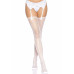 Leg Avenue | Чулки Leg Avenue Daisy Dot Fishnet Stockings One Size White. Цена 689 грн. Фото: 3