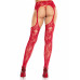 Leg Avenue | Колготки Leg Avenue Net Stockings with Attached Garter Belt One Size Red. Ціна 699 грн. Фото: 2