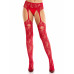 Leg Avenue | Колготки Leg Avenue Net Stockings with Attached Garter Belt One Size Red. Ціна 699 грн. Фото: 1