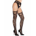 Leg Avenue | Колготки Leg Avenue Net Stockings with Attached Garter Belt One Size Black. Цена 699 грн. Фото: 3
