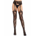 Leg Avenue | Колготки Leg Avenue Net Stockings with Attached Garter Belt One Size Black. Цена 699 грн. Фото: 2