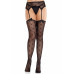 Leg Avenue | Колготки-чулки Leg Avenue Heart Garterbelt Stockings One Size Black. Цена 1 229 грн. Фото: 4