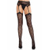 Leg Avenue | Колготки-чулки Leg Avenue Heart Garterbelt Stockings One Size Black. Цена 1 229 грн. Фото: 1