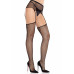 Leg Avenue | Колготки-чулки Leg Avenue Backseam Net Stockings with Garter Belt One Size Black. Цена 699 грн. Фото: 5