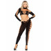 Leg Avenue | Комплект Leg Avenue Seamless Cut-Out Crop Top and Legging One Size Black. Ціна 1429 грн. Фото: 3