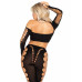 Leg Avenue | Комплект Leg Avenue Seamless Cut-Out Crop Top and Legging One Size Black. Ціна 1429 грн. Фото: 1