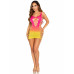 Leg Avenue | Платье Leg Avenue Seamless Ombre Faux Lace Up Mini Dress One Size Sunset. Цена 1 289 грн. Фото: 3