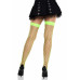 Leg Avenue | Чулки в крупную сетку Leg Avenue Fence Net Thigh Highs Neon Green, one size. Цена 369 грн. Фото: 1